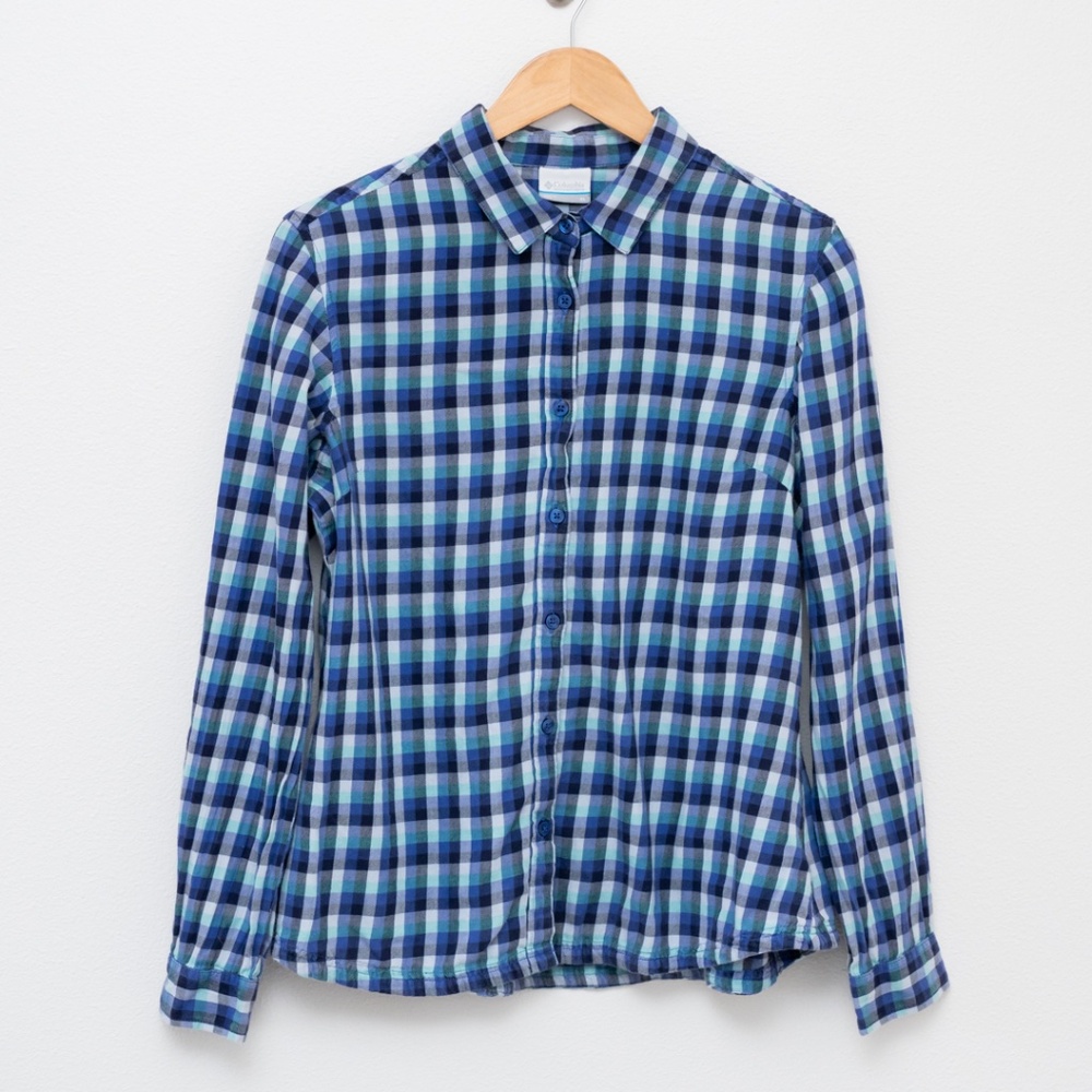 Columbia Plaid Button Down Shirt Size XL